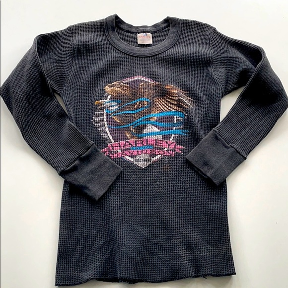 Vintage Harley Davidson Black Flannel
